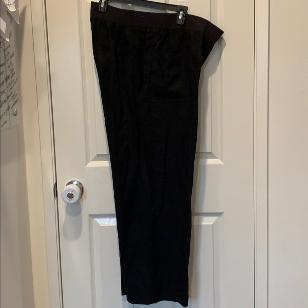 Black linen pants